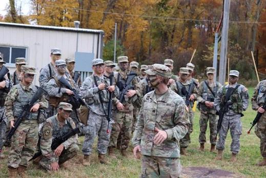 Photo of ROTC student exercise